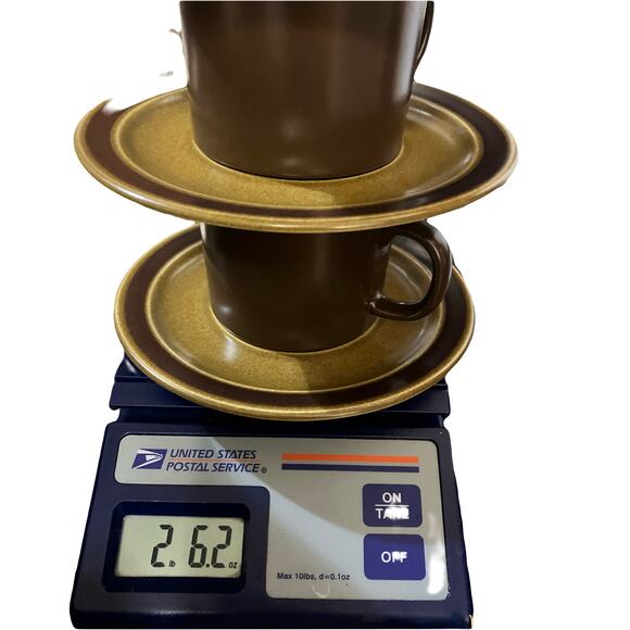 5 Piece Berkeley House Cups Saucers Marguerita Stoneware 70s VTG Yellow Floral - Picture 3 of 9